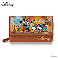 Disney "Masterpiece Of Magic" Designer-Style Trifold Wallet