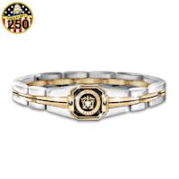 Genuine Sapphire Pride Of The Navy Men's Link Bracelet