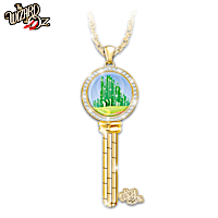 Key To The Emerald City Pendant Necklace