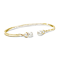 2-Diamond You're Always Loved Daughter Bracelet
