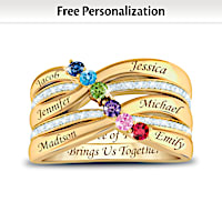 The Love Of Family Personalized Ring