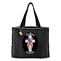 "One Nation Under God" Tote Bag With American Flag Charm