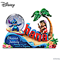 Disney Lilo & Stitch Ohana Means Family Glitter Globe