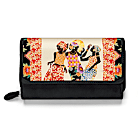 Keith Mallett Jubilation African American Design Trifold Women's Wallet