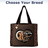 "I Love My Dog To The Moon And Back" Tote: Choose Your Breed