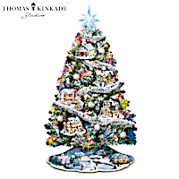 Thomas Kinkade Home For The Holidays Christmas Tree