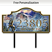 Ted Blaylock "Spirit Of America" Personalized Address Sign