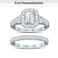 3-Carat Forever & Ever Personalized Bridal Ring Set