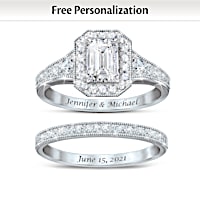 Forever & Ever Personalized Bridal Ring Set