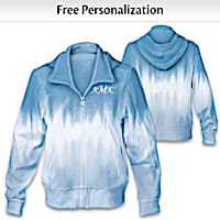 "One Of A Kind" Tie-Dye Hoodie Personalized With Initials