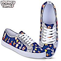 LOONEY TUNES Character Art Ever-Sparkle Canvas Sneakers