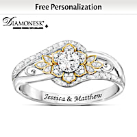 Love Blossoms Forever Personalized Ring