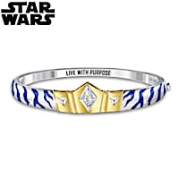 3/4-Carat White Topaz STAR WARS Ahsoka Tano Bracelet