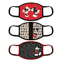 Iconic Mickey Mouse Face Mask Set