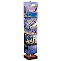 James Meger "Happiness Is Fishing" Four-Sided Floor Lamp