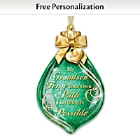 My Grandson Forge Your Own Path Personalized Ornament