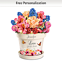 Love Grows Here Personalized Table Centerpiece