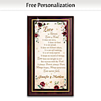 Love Is Patient, Love Is Kind Personalized Wall Decor