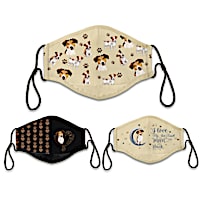 Jack Russell Love Face Mask Set
