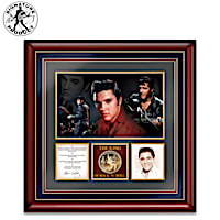 Elvis Presley Framed Wall Decor With Minted Medallion