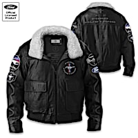 Genuine Leather Ford Mustang Men's Jacket