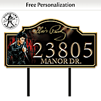 Elvis Presley Personalized Outdoor Address Sign