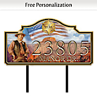 John Wayne: Western Welcome Personalized Address Sign