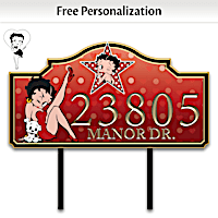 Betty Boop Personalized Address Sign