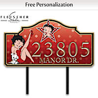 Betty Boop Personalized Address Sign