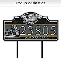 Marc Lacourciere "Ready To Ride" Personalized Address Sign