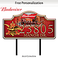 Budweiser Personalized Address Sign