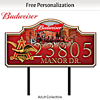 Budweiser Personalized Outdoor Address Sign