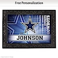 Dallas Cowboys Personalized Welcome Mat