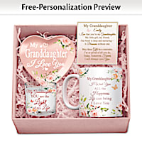 Granddaughter, I Love You Personalized Gift Box Set