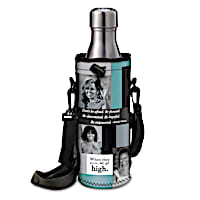 Water Bottle Carrier With Inspirational Michelle Obama Art