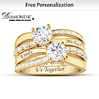 2.4-Carat Love Joins Us Together Personalized Ring