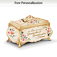 Granddaughter Porcelain Music Box Personalized With Her Name