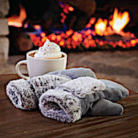 Sherpa Lined Mittens With Built-In Heating Elements