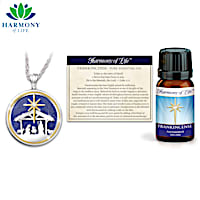 Blessings Of Faith Pendant Necklace & Essential Oil Set