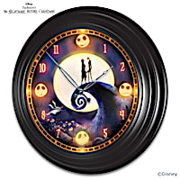 The Nightmare Before Christmas Light-Up Atomic Wall Clock