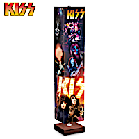 KISS Color-Changing 5-Foot Floor Lamp With Concert Imagery