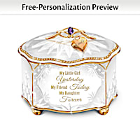 My Daughter Yesterday, Today, Forever Personalized Music Box