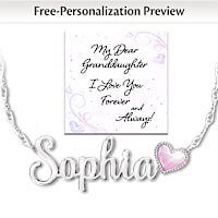 My Dear Granddaughter Personalized Necklace