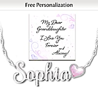 Personalized Granddaughter Name Necklace: Choose Your Theme