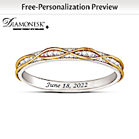 "Endless Love" Personalized Diamonesk Wedding Band