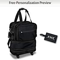 On My Way Black Personalized Travel Bag