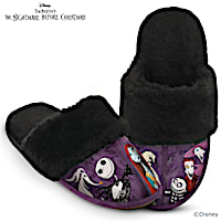 The Nightmare Before Christmas Slippers With Faux Fur
