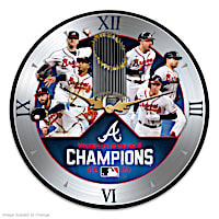 World Series Champions Atlanta Braves Wall Clock