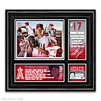 Shohei Ohtani MLB Commemorative Framed Wall Decor