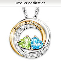Entwined In Love Personalized Pendant Necklace